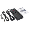 Tripp Lite Protect It! 12-Outlet Surge Protector, 8-ft. Cord, 2880 Joules, Tel/Modem/Coaxial Protection TLP1208TELTV 037332152510