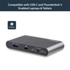 StarTech.com USB C Dock - 4K Dual Monitor DisplayPort - Mini Laptop Docking Station - 100W Power Delivery Passthrough - GbE, 2-Port USB-A Hub - USB Type-C Multiport Adapter - 3.3' Cable 43864