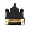 StarTech.com 6ft (1.8m) DisplayPort to DVI Cable - 1080p Video - Active DisplayPort to DVI Adapter Cable - DisplayPort to DVI-D Cable Single Link - DP 1.2 to DVI Monitor Cable Converter 43949