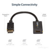StarTech.com DisplayPort to HDMI Adapter - DP 1.2 to HDMI Video Converter 1080p - DP to HDMI Monitor/TV/Display Cable Adapter Dongle - Passive DP to HDMI Adapter - Latching DP Connector 43962