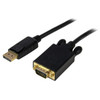 StarTech.com Cavo da DisplayPort a VGA da 1,8 m - Cavo adattatore da DisplayPort a VGA attivo - Video 1080p - Cavo monitor da DP a VGA - Convertitore da DP 1.2 a VGA - Connettore DP a scatto 43991