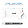 Tripp Lite U442-DOCK4-INT USB-C Dock, Triple Display - 4K HDMI/DisplayPort, VGA, USB 3.2 Gen 1, USB-A/USB-C Hub, GbE, 100W PD Charging, International Power Cables U442-DOCK4-INT 037332273062