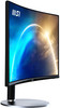 MSI Pro MP272C 27 Inch Curved Monitor, 1500R, Full HD (1920 x 1080), 75Hz, VA, 4ms, HDMI, VGA, Built-in Speakers, Anti-Glare, Anti-Flicker, Less Blue light, TÜV Certified, VESA, Kensington, Black PROMP272C 824142287613