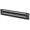 Tripp Lite 48-Port Cat6/Cat5 110 Patch Panel, 568B, RJ45 Ethernet, 2U Rack-Mount, TAA 44047