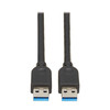 Tripp Lite U325-015 USB 3.0 SuperSpeed A to A Cable for USB 3.0 All-in-One Keystone/Panel Mount Couplers (M/M), Black,15 ft. (4.6 m) U325-015 037332274588