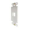 Tripp Lite N042DAB-001V-IV Safe-IT 1-Port Antibacterial Wall-Mount Insert, Decora Style, Vertical, Ivory, TAA N042DAB-001V-IV 037332269027