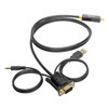 Tripp Lite P116-006-HDMI-A VGA to HDMI Adapter Cable with Audio and USB Power (M/M), 1080p 60 Hz, 6 ft. (1.8 m) P116-006-HDMI-A 037332203342
