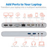 Tripp Lite Thunderbolt 3 Dock, Dual Display - 4K 60 Hz, UHD, HDMI, DP, VGA, USB 3.2 Gen 1, USB-A/C Hub, GbE, Black MTB3-DOCK-02 037332248459