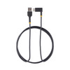 StarTech.com 6ft (2m) USB A to C Charging Cable Right Angle - Heavy Duty Fast Charge USB-C Cable - Black USB 2.0 A to Type-C - Rugged Aramid Fiber - 3A - USB Charging Cord R2ACR-2M-USB-CABLE 065030895866