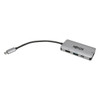 Tripp Lite U444-06N-H4GUSC USB-C Multiport Adapter - 4K HDMI, USB-A, GbE, 100W PD Charging, HDCP, Gray U444-06N-H4GUSC 037332238764