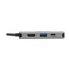 Tripp Lite U444-06N-H4GUSC USB-C Multiport Adapter - 4K HDMI, USB-A, GbE, 100W PD Charging, HDCP, Gray U444-06N-H4GUSC 037332238764