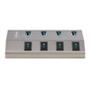 StarTech.com 4-Port Self-Powered USB-C Hub with Individual On/Off Switches, USB 3.0 5Gbps Expansion Hub w/Power Supply, Desktop/Laptop USB-C to USB-A Hub, USB Type C Hub w/BC 1.2 5G4AIBS-USB-HUB-NA 065030893756