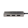StarTech.com USB-C to Triple DisplayPort 1.4 MST Hub, 4K 60Hz, 1ft (30cm) Cable, USB Type-C to DisplayPort 1.4 Multi-Stream Transport Hub, DisplayPort Splitter, Triple Monitor Adapter MST14CD123DP 065030884389