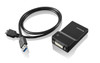 Lenovo USB 3.0 - DVI/VGA USB graphics adapter 2048 x 1152 pixels Black 0B47072 887037486539