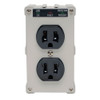 Tripp Lite IBLOK2-0 surge protector Black, Grey 2 AC outlet(s) 120 V IBLOK2-0 037332010155