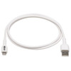 Tripp Lite M100AB-01M-WH Safe-IT USB-A to Lightning Sync/Charge Antibacterial Cable (M/M), MFi Certified, White, 1 m (3.3 ft.) M100AB-01M-WH 037332261045