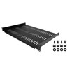 StarTech.com 1U Server Rack Shelf - Universal Vented Rack Mount Cantilever Tray for 19" Network Equipment Rack & Cabinet - Durable Design - Weight Capacity 55lb/25kg - 12" Deep Shelf, Black SHELF-1U-12-FIXED-V 065030893695