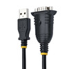 StarTech.com 3ft (1m) USB to Serial Cable, DB9 Male RS232 to USB Converter, Prolific IC, USB to Serial Adapter for PLC/Printer/Scanner/Switch, USB to COM Port Adapter, Windows/Mac 1P3FP-USB-SERIAL 065030894586