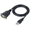 StarTech.com 3ft (1m) USB to Serial Cable, DB9 Male RS232 to USB Converter, Prolific IC, USB to Serial Adapter for PLC/Printer/Scanner/Switch, USB to COM Port Adapter, Windows/Mac 1P3FP-USB-SERIAL 065030894586