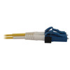 Tripp Lite N370X-05M 400G Duplex Singlemode 9/125 OS2 Switchable Fiber Optic Cable (LC/UPC M/M), LSZH, Yellow, 5 m (16.8 ft.) N370X-05M 037332271815