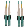 Tripp Lite N820X-01M-OM4 400G Multimode 50/125 OM4 Switchable Fiber Optic Cable (Duplex LC-PC M/M), LSZH, Aqua, 1 m (3.3 ft.) N820X-01M-OM4 037332272850