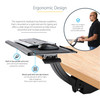 StarTech.com Under Desk Keyboard Tray - Full Motion & Height Adjustable Keyboard and Mouse Tray, 10"x26" Platform - Ergonomic Desk Mount Computer Keyboard Tray with Mouse Pad & Wrist Rest KBTRAYADJ2 065030889889