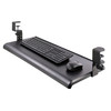StarTech.com Under-Desk Keyboard Tray, Clamp-on Ergonomic Keyboard Holder, Up to 12kg (26.5lb), Sliding Keyboard and Mouse Drawer with C-Clamps, Height Adjustable Keyboard Tray (3.9/4.7/5.5 in) KEYBOARD-TRAY-CLAMP1 065030895408