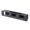 StarTech.com 2U Horizontal Finger Duct Rack Cable Management Panel with Cover CMDUCT2U2 065030897884