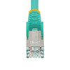 StarTech.com NLAQ-8F-CAT6A-PATCH networking cable Aqua colour 2.4 m S/FTP (S-STP) NLAQ-8F-CAT6A-PATCH 065030896719