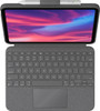 Logitech Combo Touch Keyboard/Cover Case (Folio) for 10.9" Apple, Logitech iPad (10th Generation) Tablet, Apple Pencil, Stylus - Oxford Gray  920-011433 097855182210