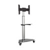 Tripp Lite DMCS3770SG75 Premier Rolling TV Cart for 37” to 70” Displays, Black Glass Base and Shelf, Locking Casters DMCS3770SG75 037332275486