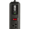 Tripp Lite Protect It! 7-Outlet Surge Protector 4-ft. Cord, 1080 Joules, 1 Diagnostic LED, Black Housing 44873