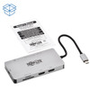 Tripp-Lite AC U442-DOCK8G-GG USB-C Dock Dual Display 4K 60Hz HDMI Gray Retail