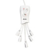 Accell UP D080B-009F 6ft 600Joules Surge Protector & Power Conditioner white
