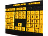 Adesso Keyboard AKB-132UY USB Luminous 4X Large Print Multimedia Desktop BK YW
