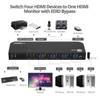 SIIG AC CE-KV0F11-S1 4x1 HDMI 4K HDR KVM USB3.0 Switch with Remote Control