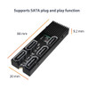 Vantec Accessory UGT-M2670 M.2 PCIe Gen3x2 B+M Key To 5 Ports SATA III Expansion Card Retail