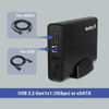 Vantec RD NST-358SU3-BK NexStar JX 3.5 2.5 USB3.2 SATA3 Enclosure w eSATA RTL