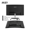 MSI Pro MP241CA 23.6 Inch Curved Monitor, 1500R, Full HD (1920 x 1080), 75Hz, VA, 4ms, FreeSync, HDMI, DiplayPort, Built-in Speakers, Anti-Glare, Anti-Flicker, Less Blue light, TÜV Certified, VESA, Kensington, Black ProMP241CA 824142294673