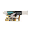 StarTech.com 2-Port PCI Express Serial Interface Card, Dual Port PCIe to RS232 (DB9) Serial Card, 16C1050 UART, Low/Full Profile Brackets, COM Retention, For Windows/Linux 21050-PC-SERIAL-LP 065030899376