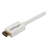 StarTech.com 2m (6 ft) White CL3 In-wall High Speed HDMI Cable - Ultra HD 4k x 2k HDMI Cable - HDMI to HDMI M/M 065030851558