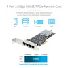 StarTech.com 4-Port 2.5Gbps NBASE-T PCIe Network Card, Intel I225-V, Quad-Port Computer Network Card, Multi-Gigabit NIC, PCI Express Server LAN Card, Desktop Ethernet Interface 065030898157