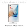 MSI Modern MD241PW 23.8 Inch Monitor with Adjustable Stand, Full HD (1920 x 1080), 75Hz, IPS, 5ms, HDMI, DisplayPort, USB Type-C, Built-in Speakers, Anti-Glare, Anti-Flicker, Less Blue light, TÜV Certified, VESA, Kensington, White 824142243589