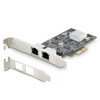 StarTech.com 2-Port 2.5Gbps NBASE-T PCIe Network Card, Intel I225-V, Dual-Port Computer Network Card, Multi-Gigabit NIC, PCI Express Server LAN Card, Desktop Ethernet Interface PR22GI-NETWORK-CARD 065030898140