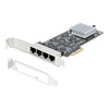 StarTech.com 4-Port 2.5Gbps NBASE-T PCIe Network Card, Intel I225-V, Quad-Port Computer Network Card, Multi-Gigabit NIC, PCI Express Server LAN Card, Desktop Ethernet Interface PR42GI-NETWORK-CARD 065030898157