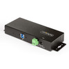 StarTech.com 5G7AINDRM-USB-A-HUB interface hub USB 3.2 Gen 1 (3.1 Gen 1) Type-B 5000 Mbit/s Black 065030898195