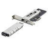 StarTech.com M.2 NVMe SSD to PCIe x4 Mobile Rack/Backplane with Removable Tray for PCI Express Expansion Slot, Tool-less Installation, PCIe 4.0/3.0 Hot-Swap Drive Bay, Key Lock - 2 Keys Included 065030898997