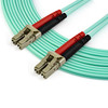 StarTech.com 7m (22ft) LC/UPC to LC/UPC OM4 Multimode Fiber Optic Cable, 50/125µm LOMMF/VCSEL Zipcord Fiber, 100G Networks, Low Insertion Loss, LSZH Fiber Patch Cord 065030881821