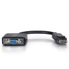 C2G 8in DisplayPort™ Male to VGA Female Active Adapter Converter - Black 757120543237