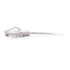 C2G 0.3m Cat6a Snagless Unshielded (UTP) Slim Ethernet Patch Cable - White 757120301813